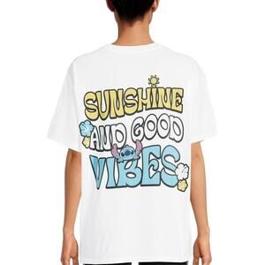 White disney stich t shirt